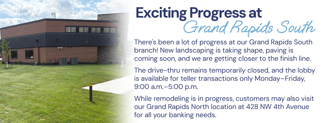 A picture of Grand Rapids South showing remodel progess. 
